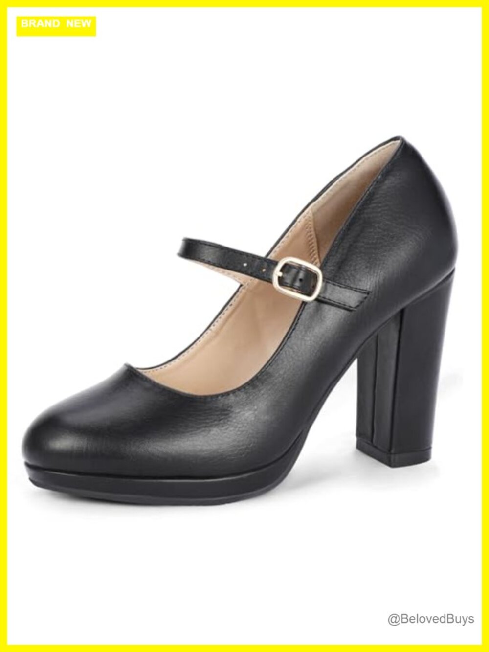Mary Jane Platform Chunky Block Heels Pumps Dress Shoes for Wedding Work